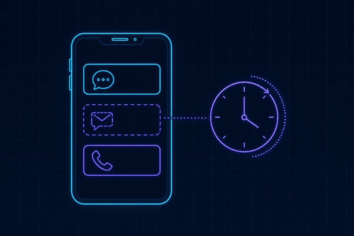 The SMS option is gated behind a countdown and a trust check